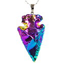 Aura Arrowhead Necklace - Silver