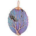 Wire Tree on Oval Aura - Cord