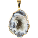 Geode Half Necklace - Gold