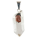 Crystal Point with Stone Necklace