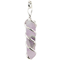 Wrapped Point Necklace - Silver