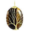 Wire Tree Oval Gemstone