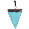 Gemstone Triangle Necklace