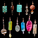 Bohemian Copper Crystal Necklaces