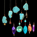 Bohemian Copper Crystal Necklaces