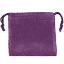 Purple Felt Bag - 3x3