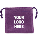 Purple Felt Bag - 3x3 - Custom