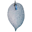 Leaf with Gemstone Point Necklace