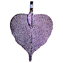 Heart Leaf Asst. Colors Necklace - Silver