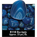 Blue Agate Tumbled Stone