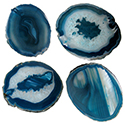 #3 Thin Agate Slice - Teal